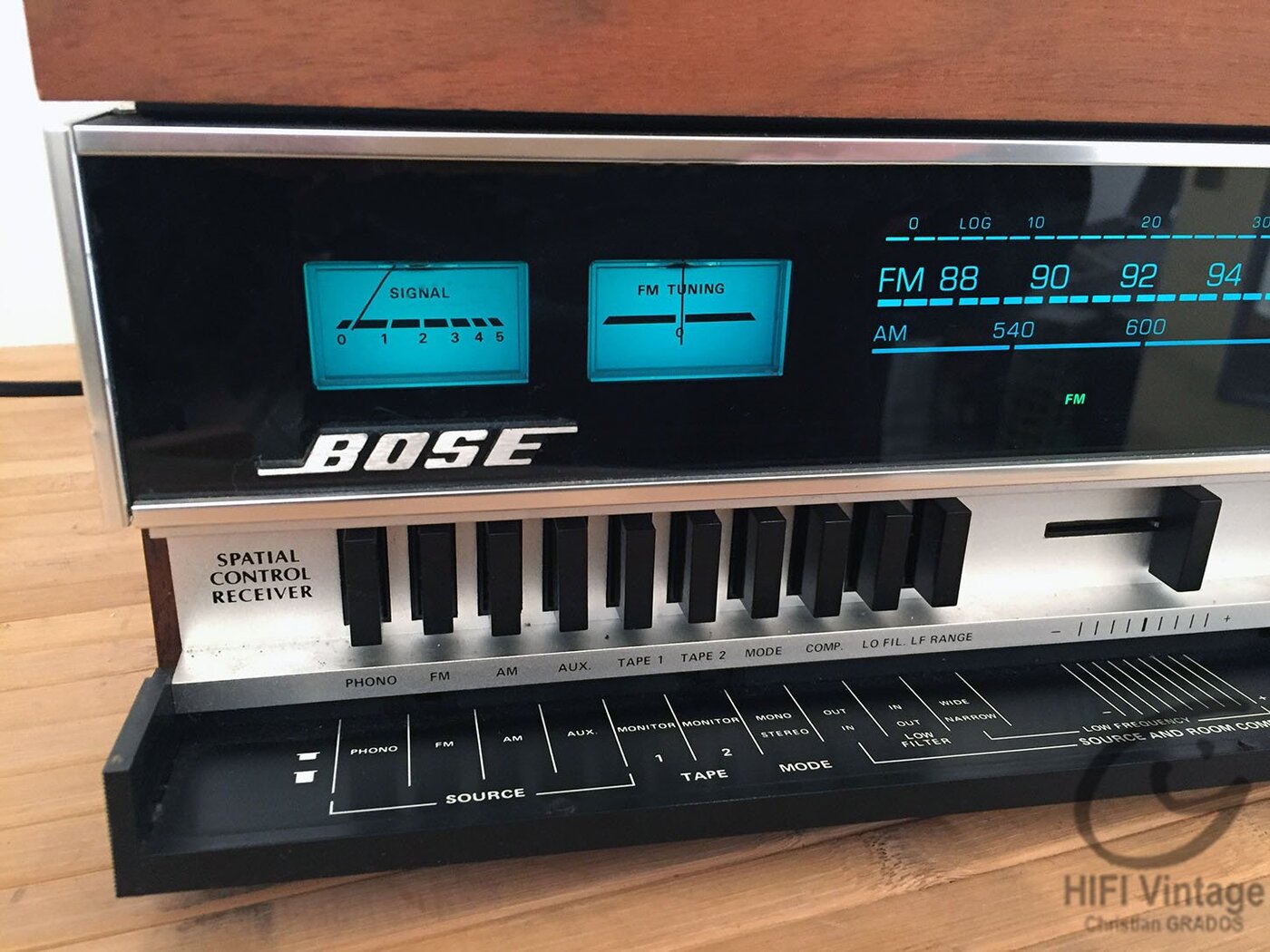 Vintage Bose Spatial Control Receiver with Blue Meters